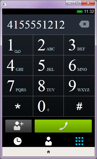 A quick look at the dialer.