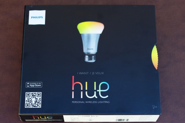 The front of the Hue box, with its wheel. OMG IT SPINS.