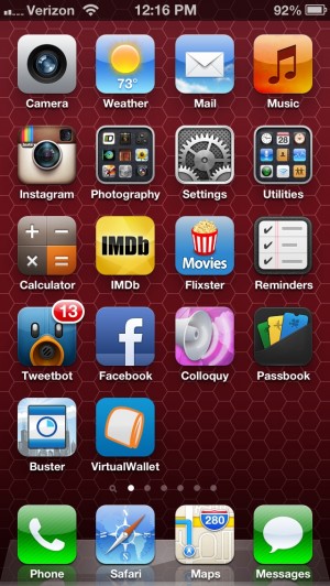 iOS 6.0.1 on the iPhone 5.