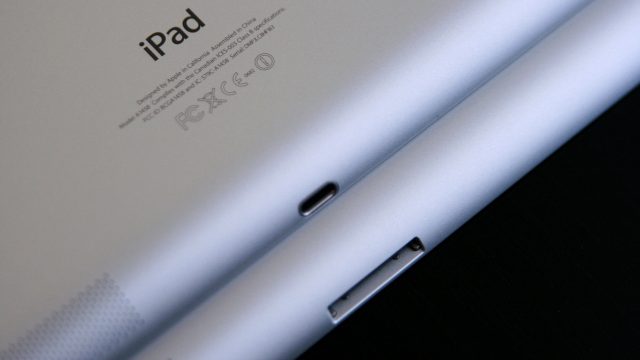 The one discernible difference between third- and fourth-gen iPads is the connector on the bottom. The newest iPads (top) feature the new Lightning connector.