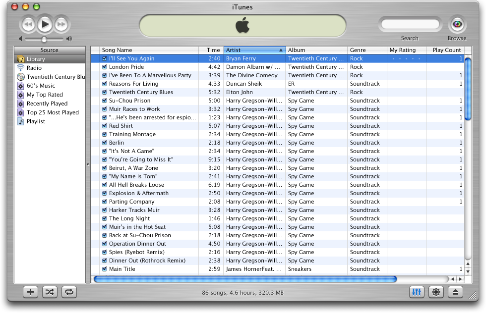 itunes versions