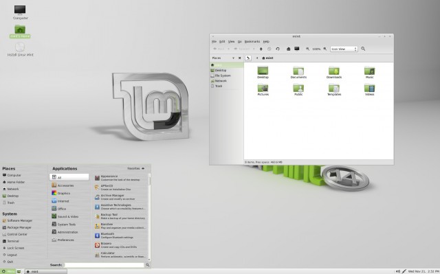 Linux Mint's MATE shell.