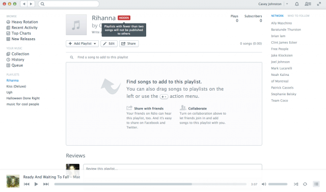 rdio playlist export as mp3