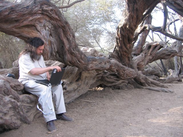 Richard Stallman, father of the free software movement. 