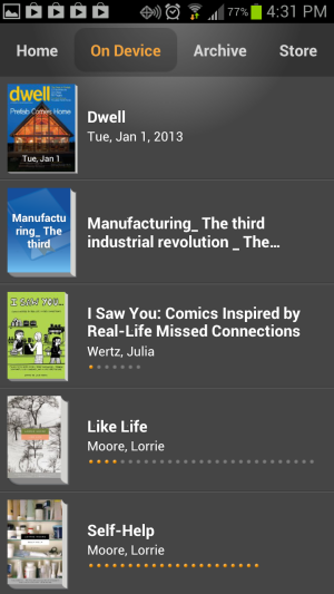 zinio reader for kindle