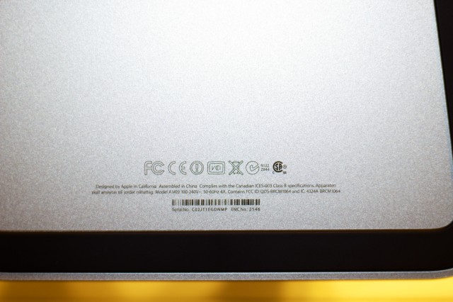 This 27-inch iMac was built in China.