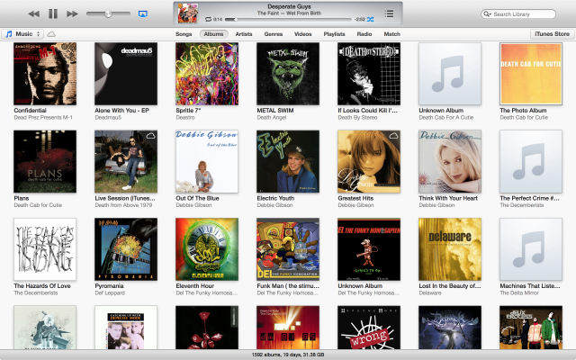 iTunes 11 generally prefers a more visual presentation by default.