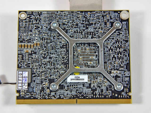 The previous 27-inch iMac's MXM video card.
