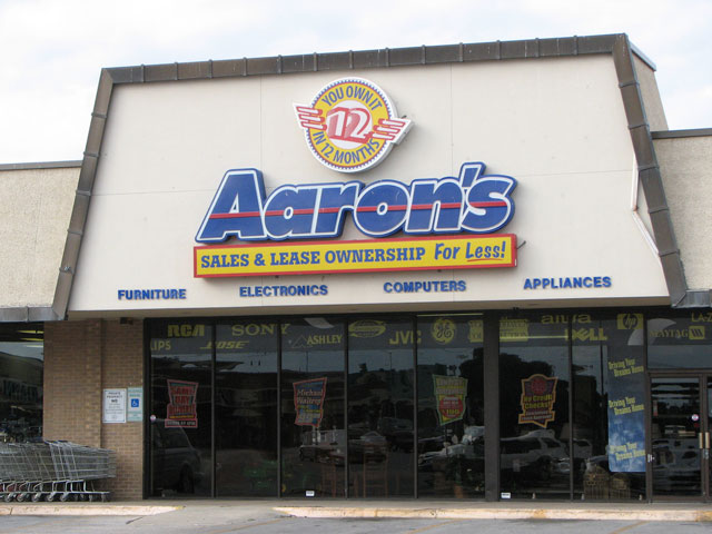 An Aaron's in Denton, Texas.
