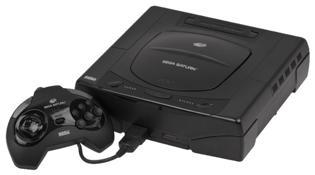 The Sega Saturn in North American launch colors. This bad boy cost $399 when it launched.