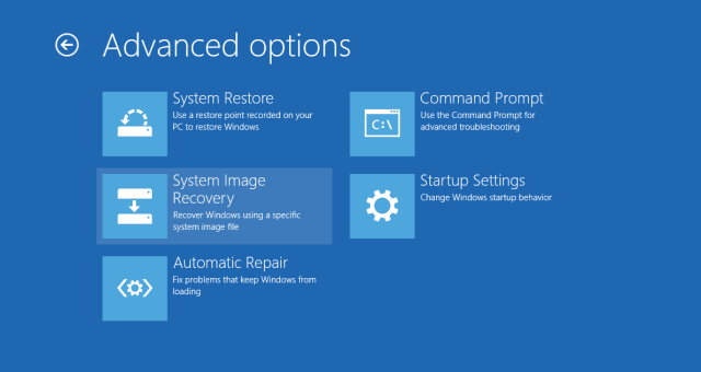 How do I click restore for Windows 8?