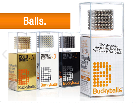 Buckyballs Gold Edition Magnetic Toy - Entertainment Earth