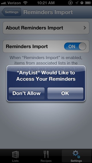 AnyList can import reminders from the Reminders app that you set with Siri (or just your thumbs).