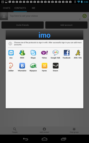 imo is a great chat client, not least for its breadth of service integration. 