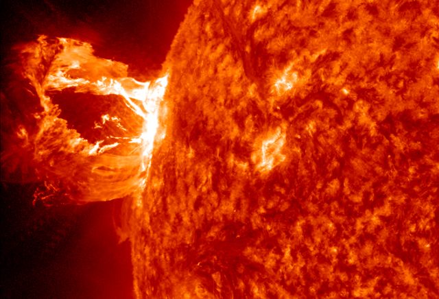 Coronal mass ejection from the Sun in April, 2012.