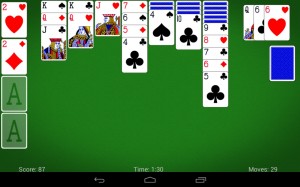 MobilityWare's Solitaire looks good on a tablet.