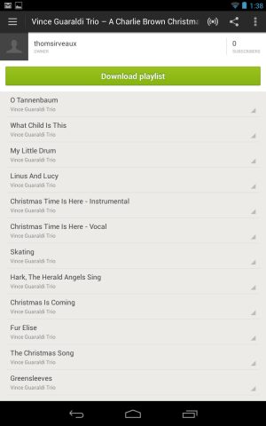 None of the streaming music apps for Android look particularly great on tablets.