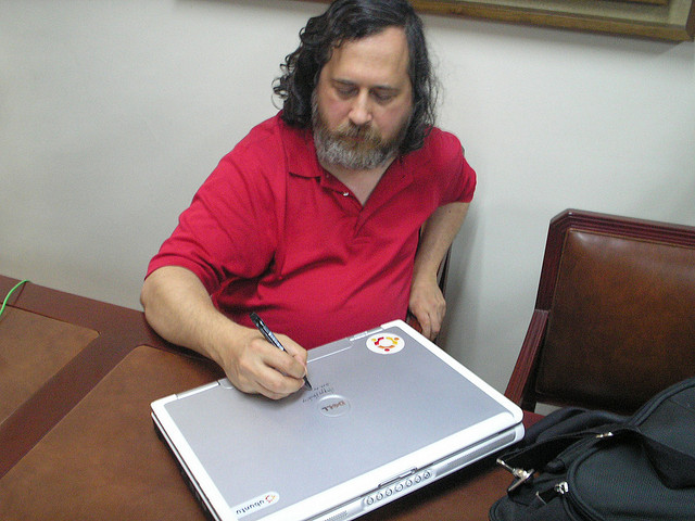 L'ancien président de la Free Software Foundation, Richard Stallman.