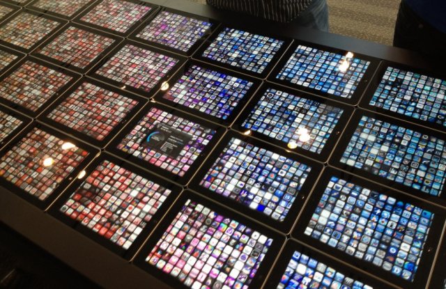 The "app table" at WWDC 2012.