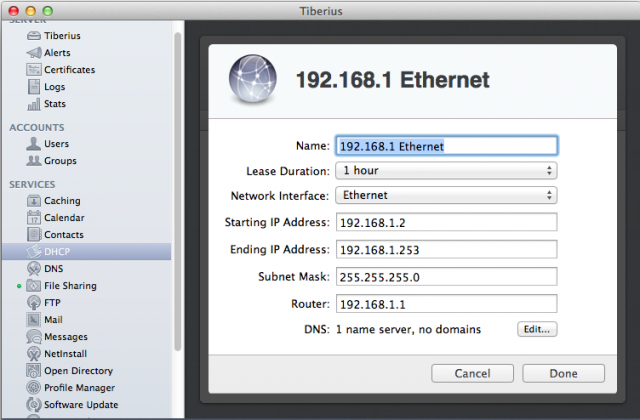 The DHCP service is a solid replacement for the one included with most home routers.