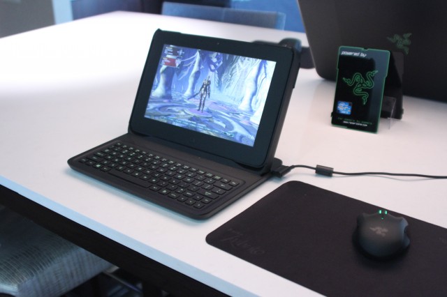A prototype keyboard case that will turn the Edge into more of a gaming laptop.
