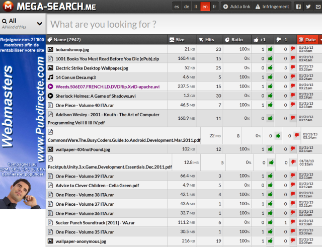 Wait For It Select Files From Mega Now Indexed On Third Party Site