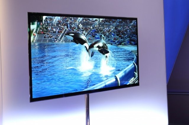 An OLED Ultra HD TV at CES.