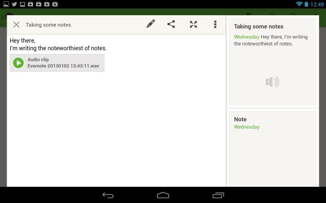 Evernote is part word processor, part organizer.