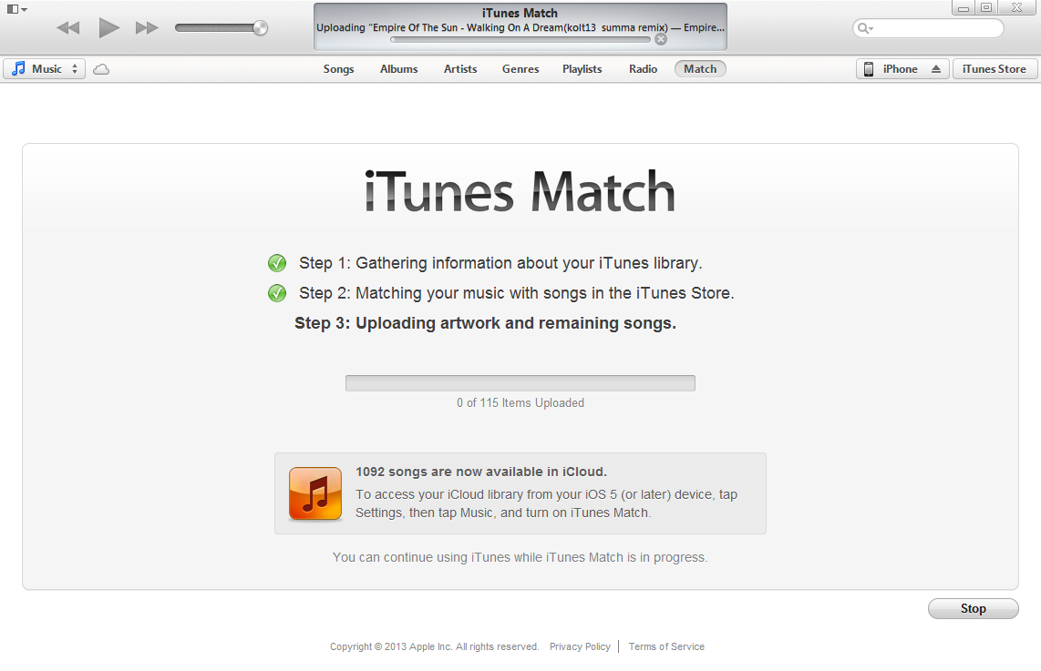 Itunes Match Requirements