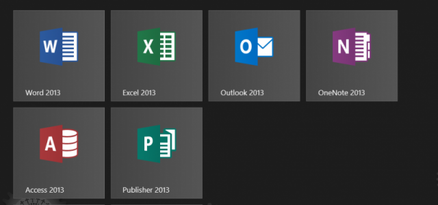 microsoft office packages 2013