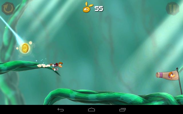 Rayman Jungle Run is both pretty to look at and fun to play.