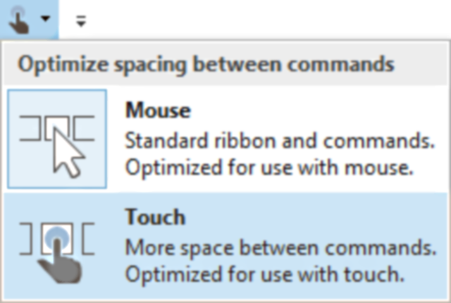 Even switching from mouse mode to touch mode is annoying, as it requires the manipulation of icons designed for mice.