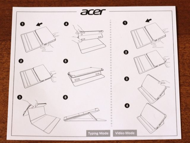 Like the dock, the case comes with handy instructions.