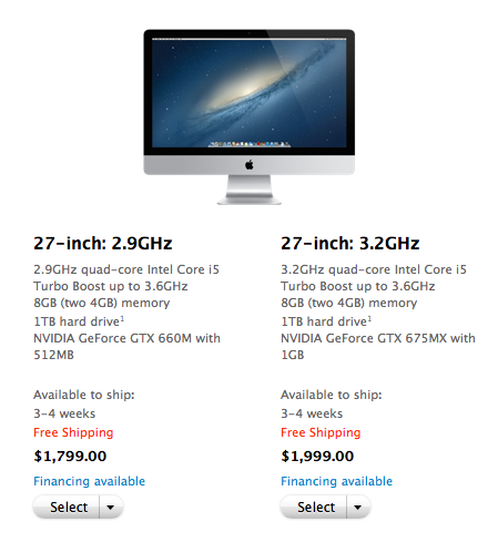 3-4 week shipping times are still making some iMac buyers wait.