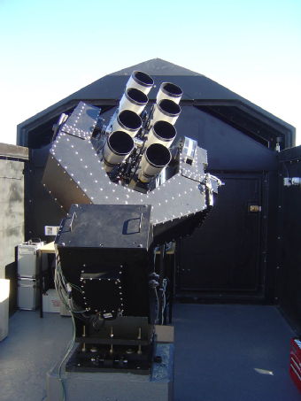 The WASP telescope, a ground-based planet hunter.