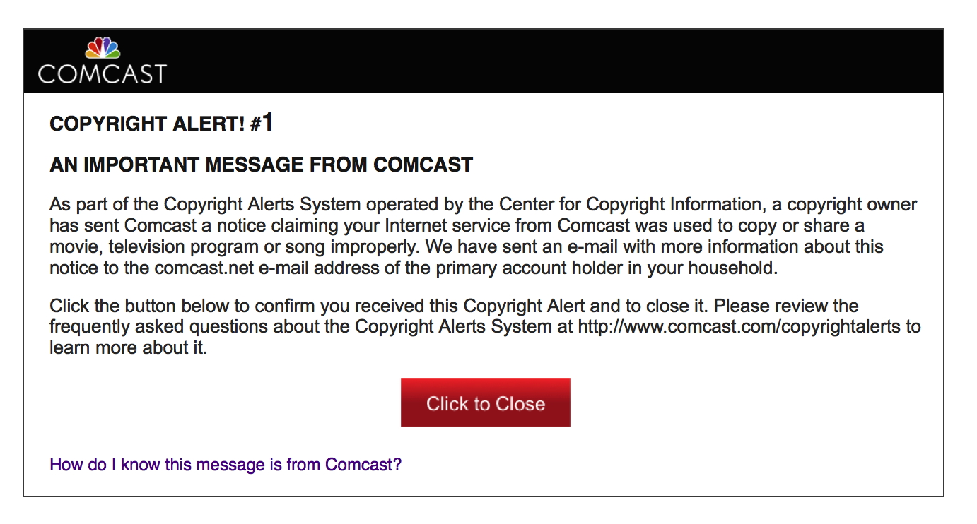 MarkScan Enforcement Sent a copyright strike 