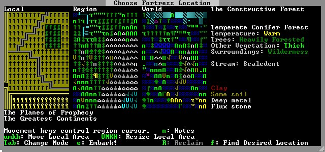 dwarf fortress embark prfiles