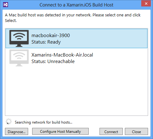 xamarin visual studio 2013 integration