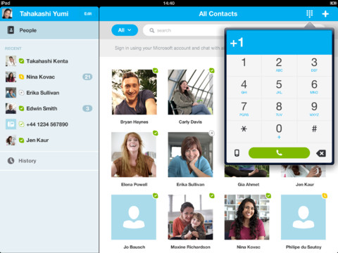 Finally, you can load your account with money directly from within the Skype app.