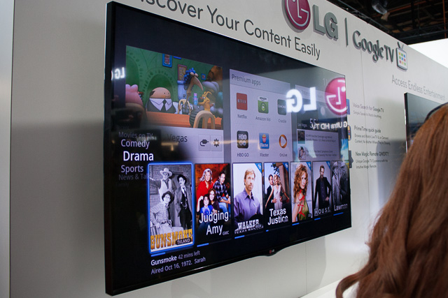 LG's Google-TV powered set—lots to do, no good way to accomplish it.