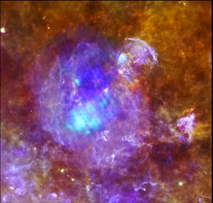 Supernova remnant W44, seen in X-ray light.