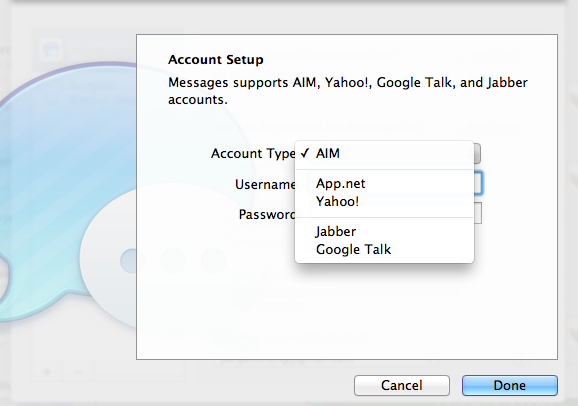 Project Amy allows you to use Messages to add an App.net account and then send/receive private messages.