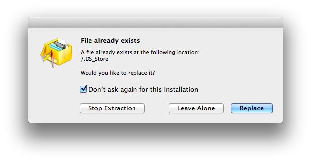 File already exists