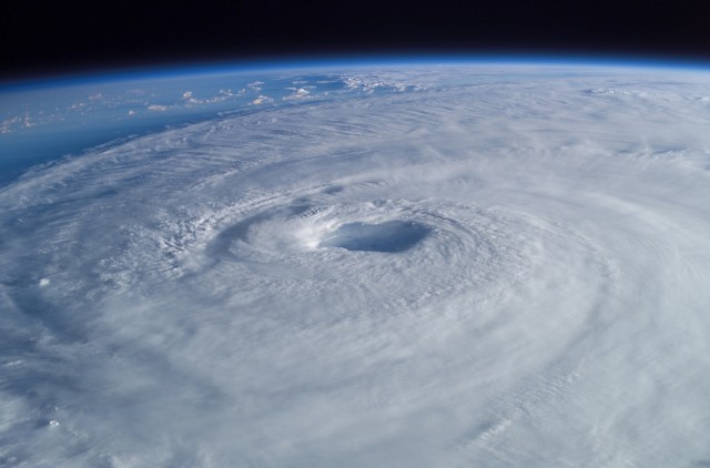 View of Hurricane Isabel from the International Space Station.