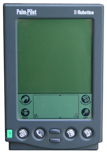 The first Palm Pilot.