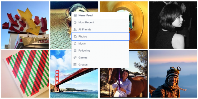 Facebook is focusing on feeds, including one for photos and one for brands. 