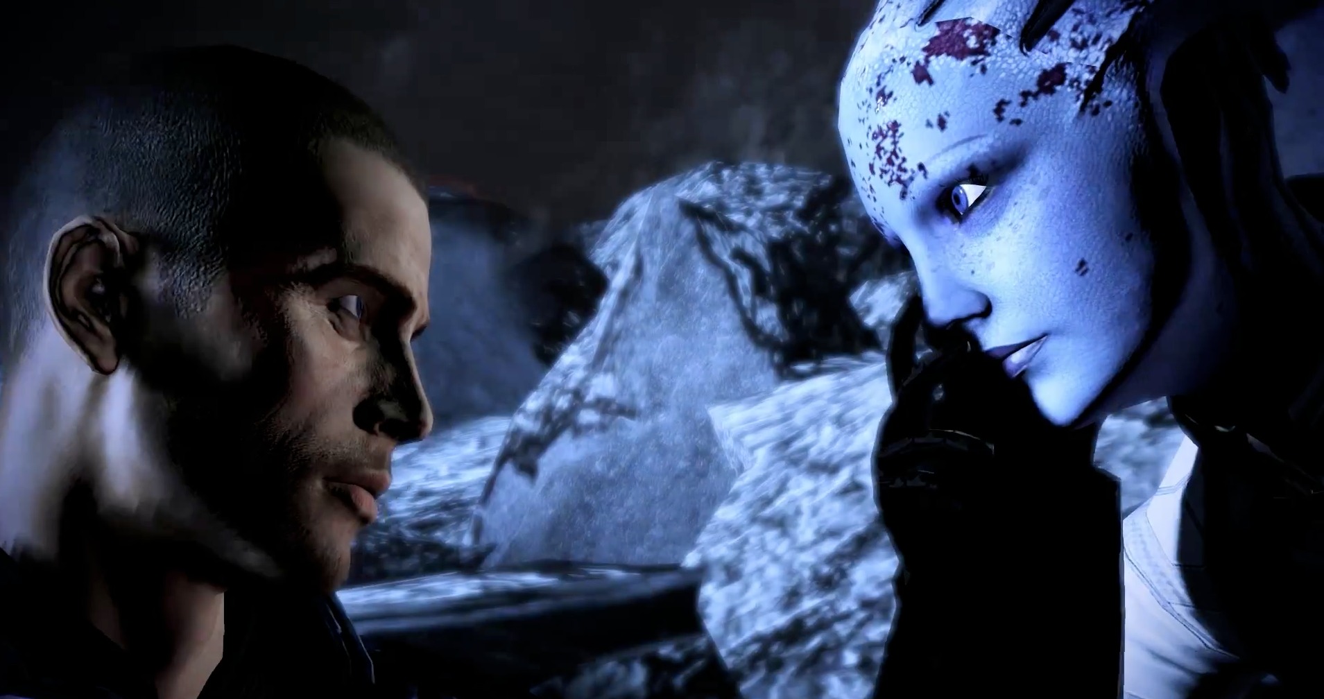 mass effect 3 liara romance scene