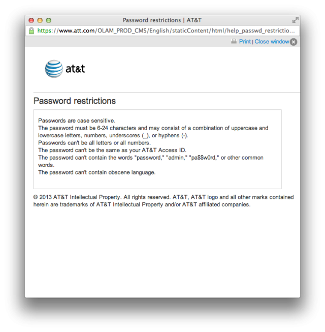 WTF? AT&T’s profane-password ban lets some swears through - Ars Technica