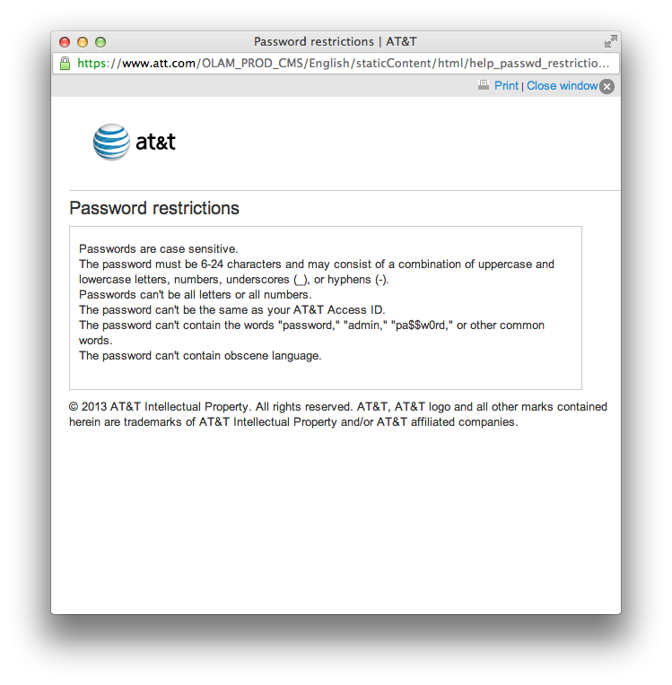 WTF? AT&T’s profane-password ban lets some swears through - Ars Technica