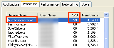 Bitcoin mining malware